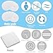 Reusable Nursing Pads for Women, G-Tube Holder Nursing Pads, Feeding Tube Pads for Kids, Soft Cotton Pads for Women, Feeding Support Pads - 3 Layers Thick (18 Pairs(36 Pcs))