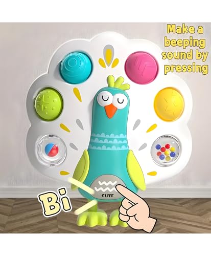 Image of Toddler Busy Cube with Press Buttons | Early Educational Sensory Toy for Finger Training & Decompression Play | Soft Sound Activity Toy for Babies - Pack of 1 (White)