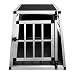 Auto Hundetransportbox Kleine Einzelbox Hundebox Transportbox Gitterbox Fahrzeugbox Kofferraumbox Katzen Hunde Aluminium Trapez