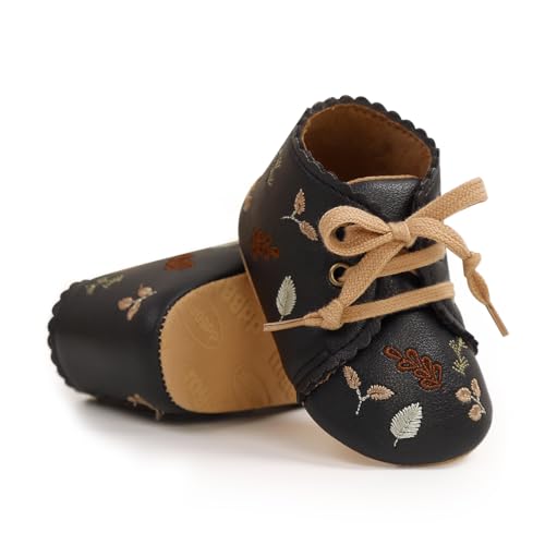 QWZban Baby Shoes Embroidered Infant Boys Girls Wedding Uniform Dress Shoe Sneakers Newborn Crib Shoes First Walking Shoes Prewalkers