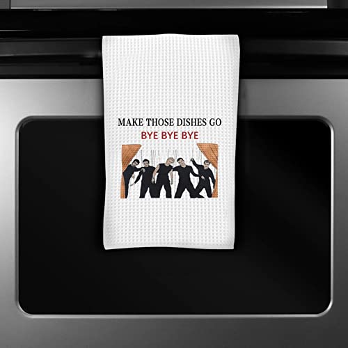 Zjxhpo Housewarming Gift Make Those Dishes Go Bye Bye Bye Kitchen Dish Towel Dishcloth For Kitchen Decor 90S Pop Music Lover Towel Gift (Bye Towel) #TOP5