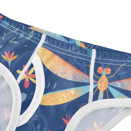 KLL Dragonfly Pattern Illustration Boys Toddler Comfort Briefs Underwear Cute Undies4
