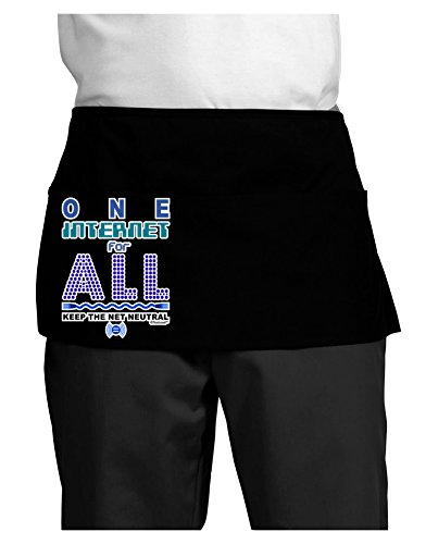 TOOLOUD One Internet For All Keep The Net Neutral Dark Adult Mini Waist Apron - Black - One-Size