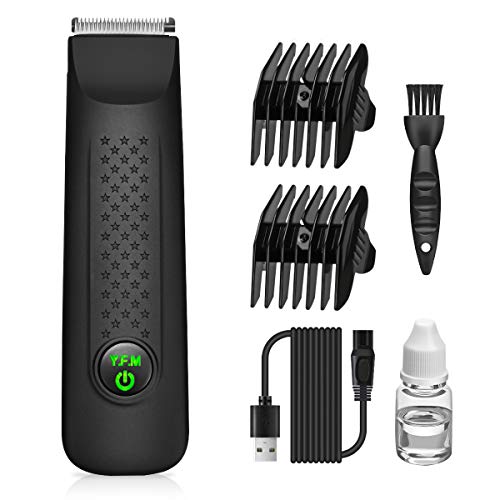 Y.F.M Tondeuse à Cheveux et Barbe Professionnelle, Tondeuse Corps Electrique, Tondeuse de Précision, Waterproof USB Rechargeable, Élimine facilement les poils du corps et du visage