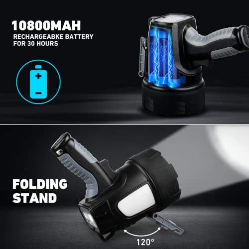 Lbe W5118 Rechargeable Spotlight Outdoor,1000,000 Lumens Led Spotlight Flashlight thumb #4