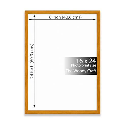 Image of Photo Frame 16x24 | Orange Frame For Wall Decor| Modern Wall Frame | Wooden Photo Frame For Modern Interiors | Premium Big Photo Frames For Wall | Ideal Photo Frames For Birthday Gift