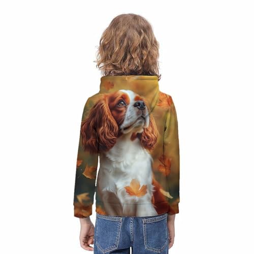 Sweat-Shirt à Capuche 3D Garçon 10-12 Ans - Vêtements Automne Chien