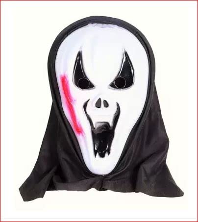 Scary Ghost Mask for Halloween Cosplay Costume Party Mask (Red Gash) (B0BGJRV3T4) Amazon Price History, Amazon Price Tracker