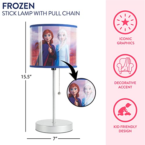 Image of Disney Frozen 2 Stick Table Lamp Featuring Anna & Elsa