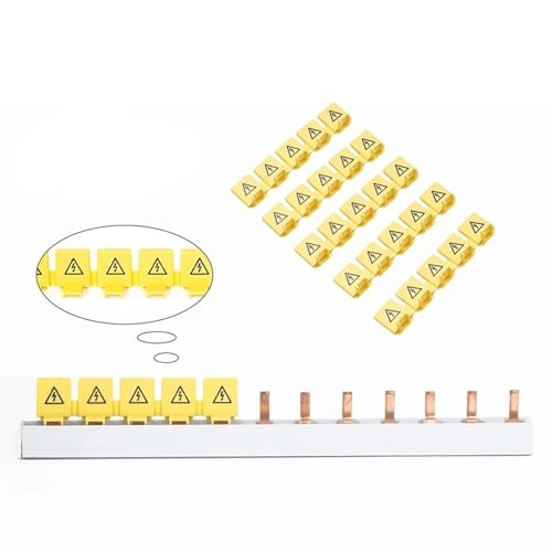 Conector de barra colectora de cobre macizo con cubierta aislante y 5 dientes tipo PIN 5