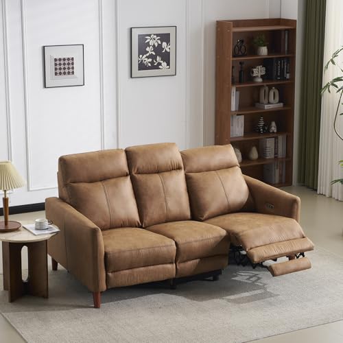 電動リクライニングソファー 2人掛け 3人掛け 左右独立調節 オットマン一体型 USB/Type-C充電口 ゼロウォール設計 テーブル付き 156°調整可能 電動ソファー 耐圧分散 北欧風 (キャメル)