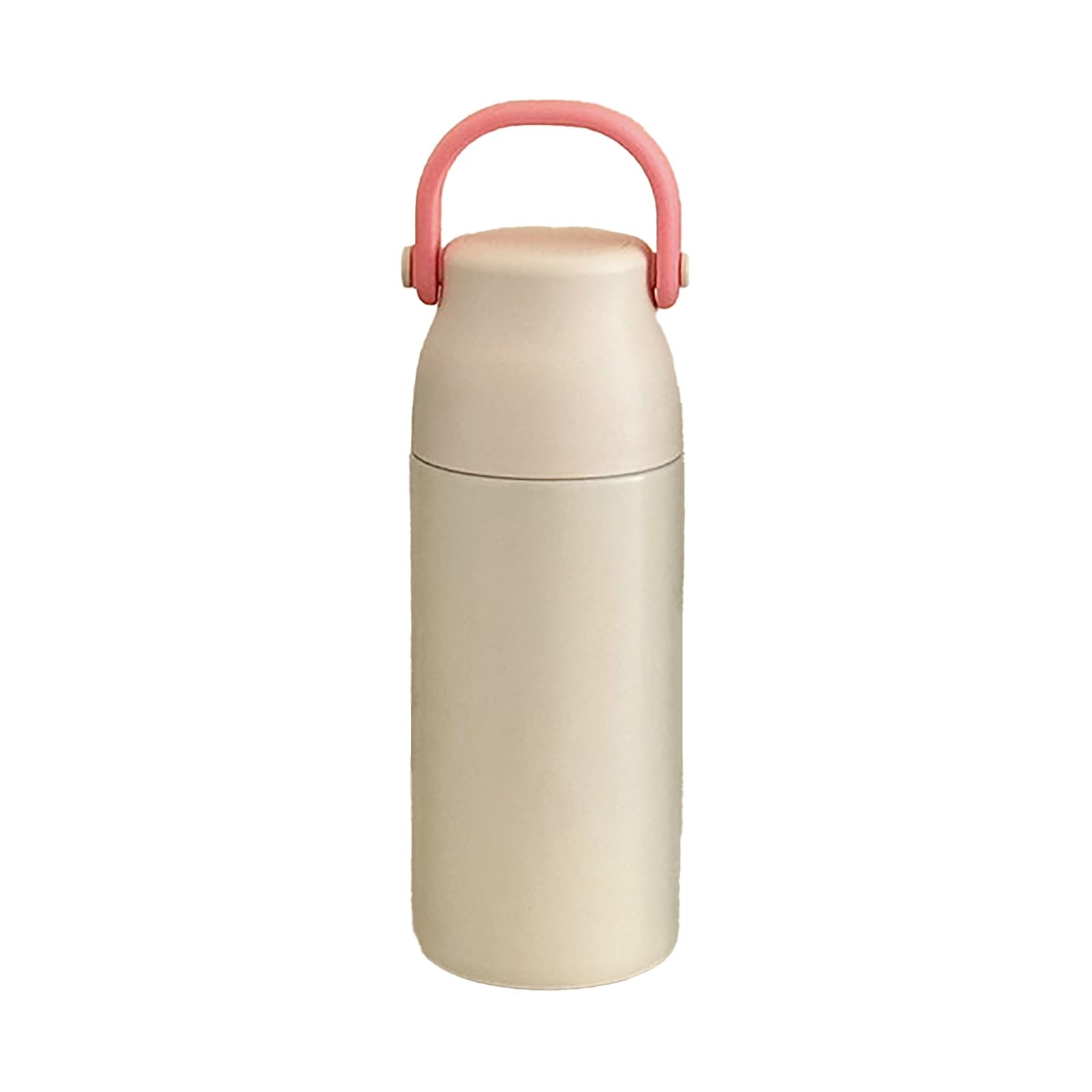 Taza Acero Inoxidable, Vaso Térmico, con Infusor de Té Integrado, Hermética y A Prueba de Fugas, Fácil de Transportar, Ideal para El Trabajo, La Escuela, El Deporte(White)