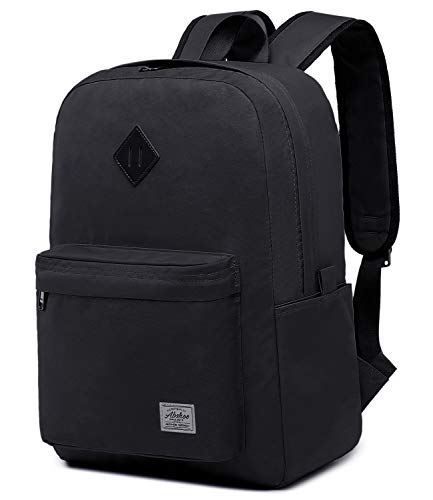 Abshoo Classic Basic Lightweight Backpack For School Water Resistant Casual Daypack Backpacks Bookbag (Black) #TOP1