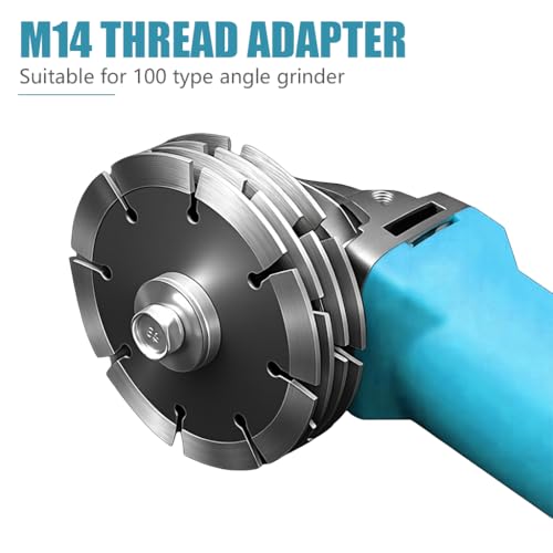 Image of Serplex Angle Grinder Slotting Conversion Kit for 100mm Grinder, Carbon Steel Multi-Blade Groove Cutting Adapter, Wall Chasing Attachment for Wiring & Pipe Installation