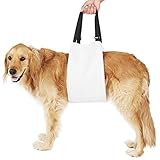 Labra Dog Veterinarian Approved Plush Soft Canine Sling Lift with Adjustable Straps - Ultra Soft Support Harness for Loss of Stability Caused by Joint Injuries and Arthritis, ACL Rehab - Small/Medium