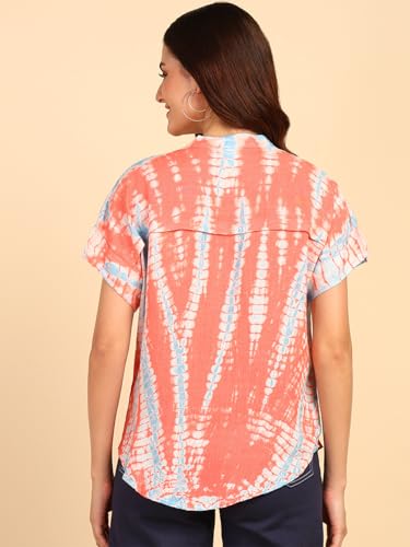 Image of Maaesa Hand Dyed Rayon Top for Women