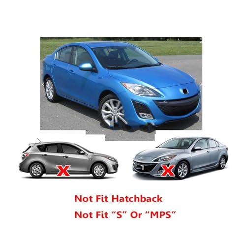 Guardabarros para Mazda 3 BL Axela sedán para evitar manchas y proteger de salpicaduras 3