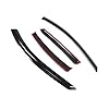 TuningPros Outside Mount Window Vent Visors Rain Guards Compatible with Pontiac Grand Prix 2004-2008 | Side Window Wind Deflectors Rain Shields | Black Tinted, 4 Pcs Set, BGWV-373 #1