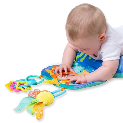 Playgro Ocean Adventure Abdominal Pillow, Multicoloured, Small - Image 4
