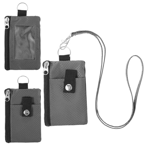 Brustbeutel mit RFID Schutz, Anti-Diebstahl Unisex Reisegeldbeutel Wasserdicht Umhängebeutel Tasche Weicher Kleine Brusttasche Mini Umhängetasche für Herren Damen Kreditkarten Münzen Geld (Grau)