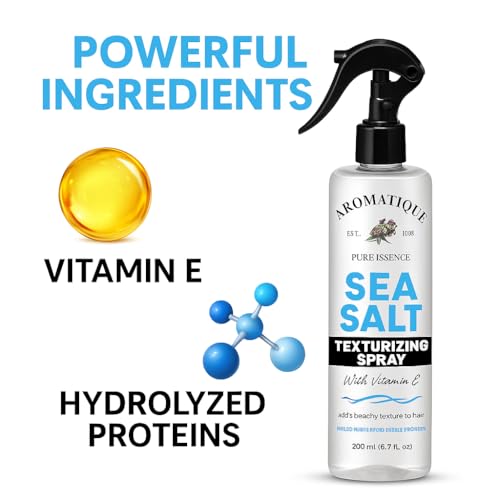 Image of Aromatique Sea Salt Spray | Texturizing & Volumizing Hair Spray for Men & Women | Matte Finish | Adds Beach Waves & Natural Texture | Lightweight Formula | No Parabens 200ml