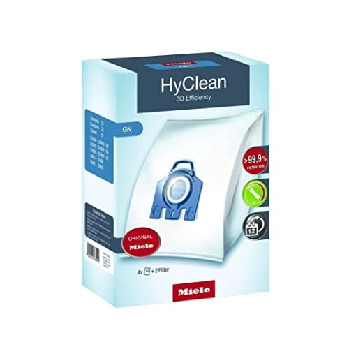 Miele Original AirClean 3D Efficiency GN Vacuum Cleaner Bags Complete C2, Complete C3, Classic C1, S8, S5, and S2 Vacuum Cleaners