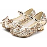 [しあわせ倉庫] ドレスシューズ キッズ 女の子 フォーマル 靴 子供 プリンセス ドレス シューズ 発表会 誕生日 パーティー コスチューム ガールズ キラキラ フォーマルシューズ (ゴールド,21.0)