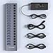Powered USB 3.1 Hub, ACASIS 16 Ports USB 3.1 Hub with 10Gbps Data Speed，Aluminum Housing, USB Hub Powered with 96W Power Adapter, USB Hub for PC/Laptop, Computer, Flash Drive, Printer, Camera