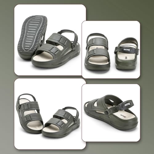 Image of DOCTOR HEALTH SUPER SOFT Men's Sports Sandals | Lightweight EVA Sandals with Back Strap | Anti-Skid Cushioned Comfort Outdoor Casual Walking Sandals