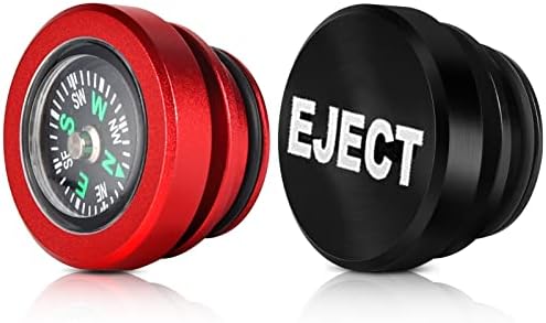 Cigarette Lighter Dustproof Plugs 12 Volt Replacement Car Interior Accessory Car Hanging Ornament, Survival Tactical Compass Backpacking Compass Handheld Compass(black)