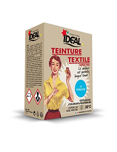 Teinture textile Tout en Un 350g turquoise