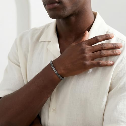 Pulsera de hematita para hombre miniatura 4