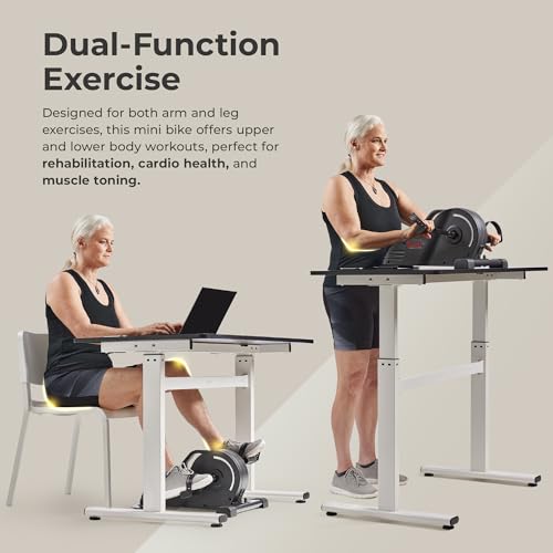 Sunny Health & Fitness Smart 2-in-1 Motorized Pedal Exerciser for Seniors - image 2