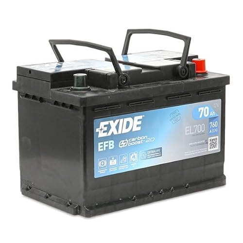 EXIDE EL700 EFB Autobaterie/Starterbatterie 70Ah 12V 760A EFB DIN/ISO L3