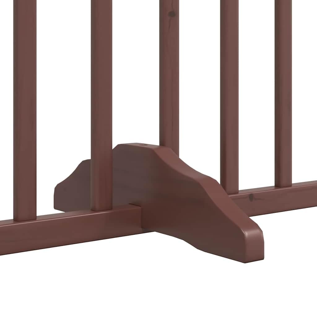 Genérico Puerta de Perros Plegable 6 Paneles Madera álamo marrón 480 cm,Productos para Mascotas,Productos para Mascotas,Productos para Perros,Casetas y cercados para perros-3155637