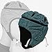 Aymzbd Soft Shell Football Helmet, Rugby Helmet Soft Padded Headgear Adjustable Head Protector for Youth Kids Adults Dark Green