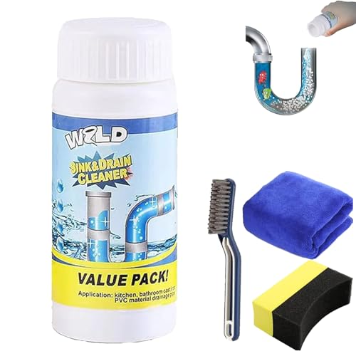 Wild - Limpiador de fregadero y drenaje, potente limpiador de fregadero y drenaje, desbloqueador de lluvia D y tinta S salvaje, limpiador de lluvia D de espuma S-ink, para cocina, baño, inodoro, ducha