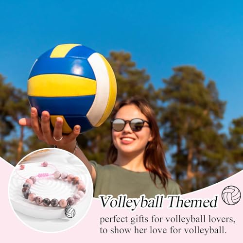 Image of EFVISD Volleyball Bracelet Gifts for Teen Girls Volleyball Players Team, Christmas Birthday Valentines Graduation Back to Schoool Gifts for Girls Daughter Granddaughter Niece Sister