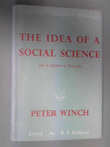 Amazon.co.jp THE IDEA OF A SOCIAL SCIENCE. Winch. Peter. 本