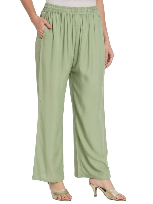 Image of Soft Colors Relaxed Fit Pocket Palazzo