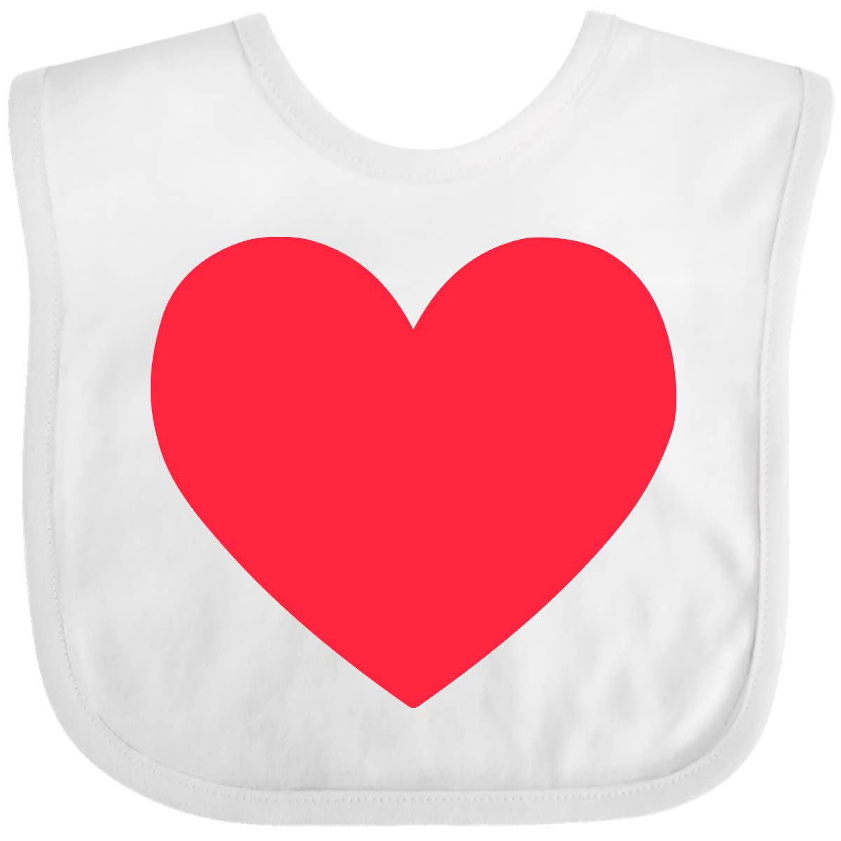 inktastic Valentine's Day Red Heart Baby Bib