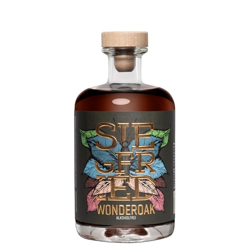 Siegfried Wonderoak | Premium alkoholfrei | Für Cocktails mit karibischen Spirituosen | Warm-aromatisch mit Tonkabohne & Eichenholz | Natürliche Destillate & Auszüge | Vegan & Zuckerfrei | 500ml