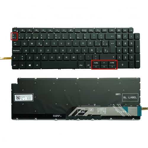 Teclado DELL G15 5510 con retroiluminación para solucionar teclas rotas en español