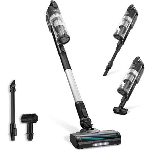 Levoit Akku Staubsauger mit 70 Min Laufzeit, Mini-Motorbürste für Tierhaare, 99,99 Prozent HEPA Filtrationseffizienz, Anti Hair Wrap, Kabelloser Akkusauger für Tierbesitzer, Auto, Teppich, Hartböden
