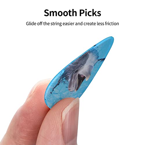 Médiators Guitare Pack de 12 Médiators Dauphins Pour Guitare Électrique Guitare Acoustique Diverses Guitares - Les Beatles, Paul McCartney, John Lennon, RIngo Starr, George Harrison Médiators Guitare Pack de 12 Médiators Dauphins Pour Guitare Électrique Guitare Acoustique Diverses Guitares – Image 3