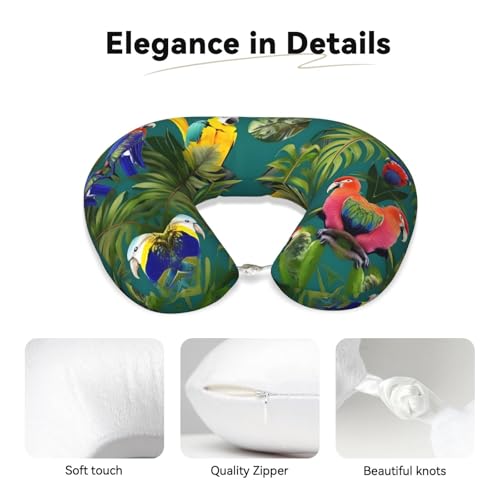 Almohada de viaje ergonómica de espuma viscoelástica negra miniatura 4