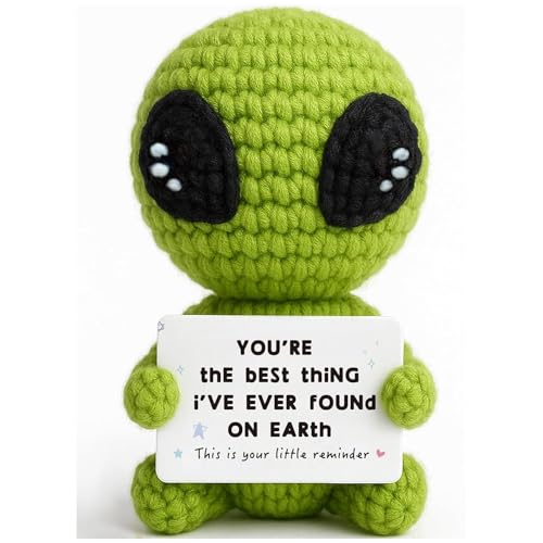 Image of Crochet Toys, Soft Toy for Emotional Support Decor, Cute Plushies for Desk and Nursery, Unique Gift for Young Adults and Office Workers,Green