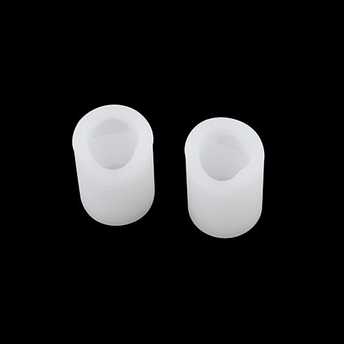 Miniatura 5 de Antrader Protector de silicona 12pcs para manija del gabinete, cubierta redonda de la manija de la puerta, blanco