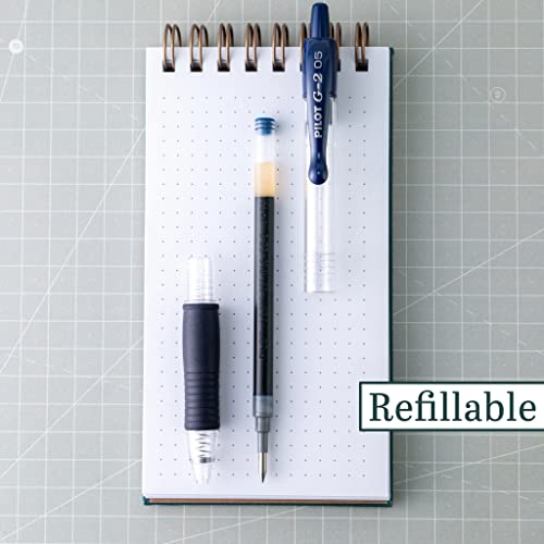 Image of PILOT, G2 Premium Gel Roller Pens, Extra Fine Point 0.5 mm,Navy 12 Count (Pack of 12)