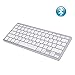 Produktbild Eilsorrn Bluetooth Tastatur, Ultra-dünn Kabellose Tastatur Tablet Tastatur PC Tastatur Bluetooth 3.0 Kabellose Tastatur Kompatibel mit iOS Android Windows Mac [Weiß]
